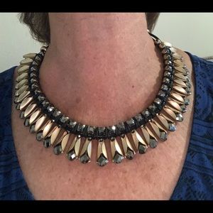 Black & Gold metal necklace